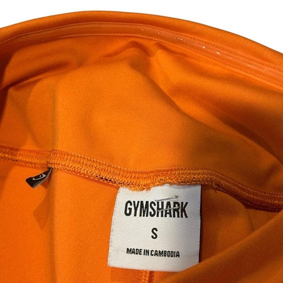 GYMSHARK Athletic Workout Leggings Orange Women’s Size Small 27” Inseam - Picture 6 of 11